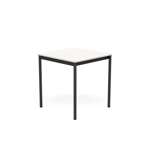 MUUTO stół BASE 70x70 biały laminat / sklejka / czarna podstawa