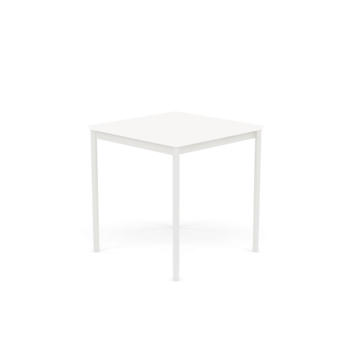 MUUTO stół BASE 70x70 biały laminat / biały ABS / biała podstawa