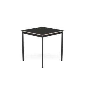 MUUTO stół BASE 70x70 czarny nanolaminat / sklejka / czarna podstawa