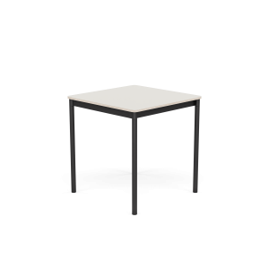 MUUTO stół BASE 70x70 biały nanolaminat / sklejka / czarna podstawa