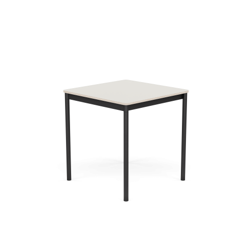 MUUTO stół BASE 70x70 biały nanolaminat / sklejka / czarna podstawa