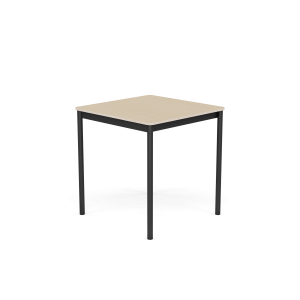 MUUTO stół BASE 70x70 fornir dębowy / sklejka / czarna podstawa