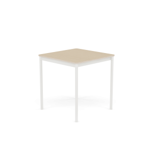 MUUTO stół BASE 70x70 fornir dębowy / sklejka / biała podstawa