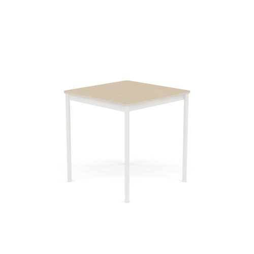 MUUTO stół BASE 70x70 fornir dębowy / sklejka / biała podstawa