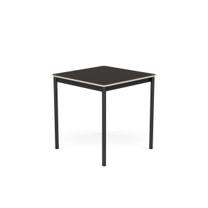 MUUTO stół BASE 70x70 czarne linoleum / sklejka / czarna podstawa