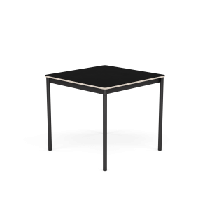 MUUTO stół BASE 80x80 czarny laminat / sklejka / czarna podstawa
