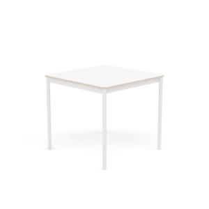 MUUTO stół BASE 80x80 biały laminat / sklejka / biała podstawa