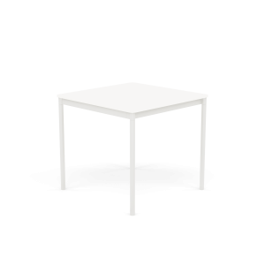 MUUTO stół BASE 80x80 biały laminat / biały ABS / biała podstawa 