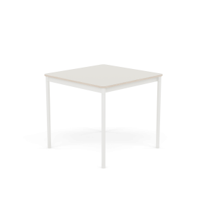 MUUTO stół BASE 80x80 biały nanolaminat / sklejka / biała podstawa