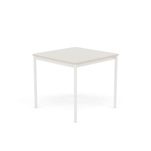 MUUTO stół BASE 80x80 biały nanolaminat / sklejka / biała podstawa