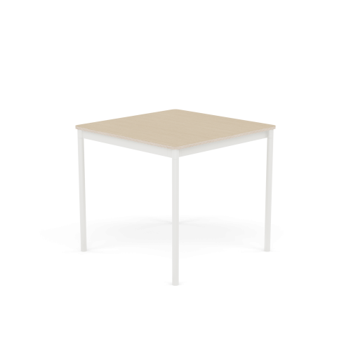 MUUTO stół BASE 80x80 fornir dębowy / sklejka / biała podstawa