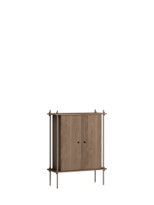 MOEBE system regałowy  s.115.1.C przydymiony dąb | ciepły szary 