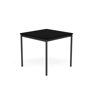 MUUTO stół BASE 128x128 czarny laminat / czarny ABS / czarna podstawa
