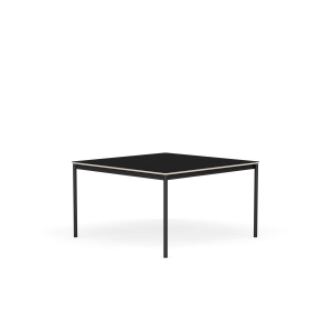 MUUTO stół BASE 128x128 czarny laminat / sklejka / czarna podstawa