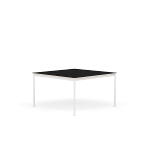 MUUTO stół BASE 128x128 czarny laminat / sklejka / biała podstawa