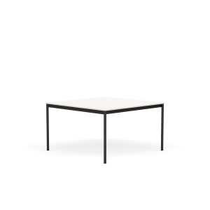 MUUTO stół BASE 128x128 biały laminat / sklejka / czarna podstawa