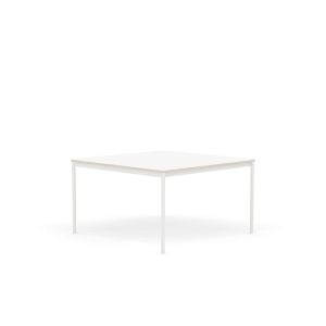 MUUTO stół BASE 128x128 biały laminat / sklejka / biała podstawa