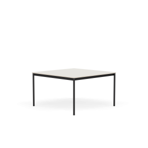 MUUTO stół BASE 128x128 biały nanolaminat / sklejka / czarna podstawa