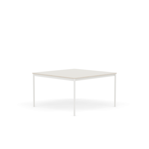 MUUTO stół BASE 128x128 biały nanolaminat / sklejka / biała podstawa