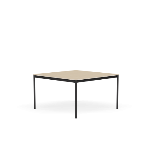 MUUTO stół BASE 128x128 fornir dębowy / sklejka / czarna podstawa