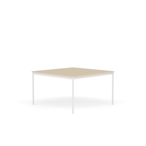 MUUTO stół BASE 128x128 fornir dębowy / sklejka / biała podstawa