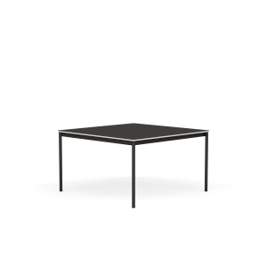 MUUTO stół BASE 128x128 czarne linoleum / sklejka / czarna podstawa