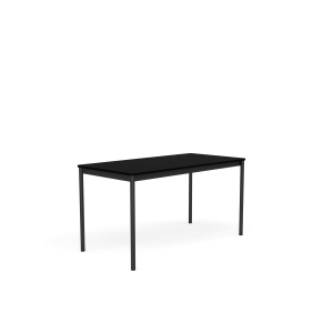 MUUTO stół BASE 140x70 czarny laminat / czarny ABS / czarna podstawa