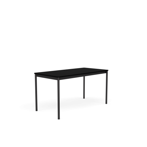 MUUTO stół BASE 140x70 czarny laminat / czarny ABS / czarna podstawa