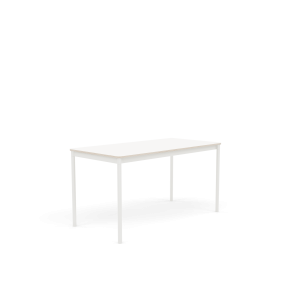 MUUTO stół BASE 140x70 biały laminat / sklejka / biała podstawa