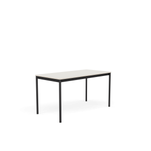MUUTO stół BASE 140x70 biały nanolaminat / sklejka / czarna podstawa