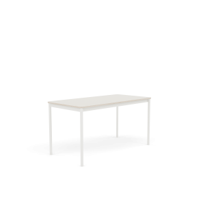 MUUTO stół BASE 140x70 biały nanolaminat / sklejka / biała podstawa