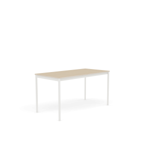 MUUTO stół BASE 140x70 fornir dębowy / sklejka / biała podstawa
