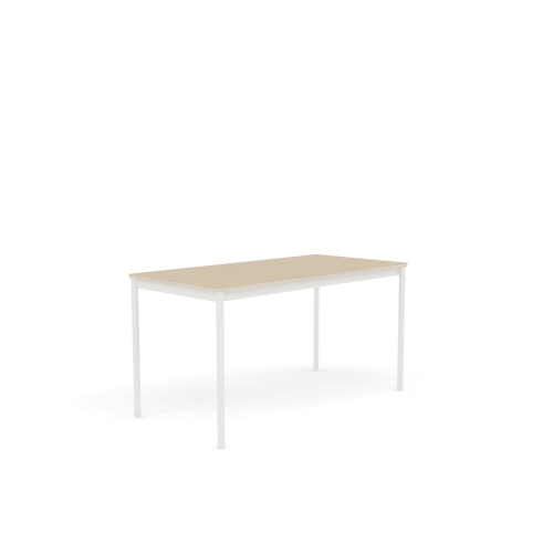 MUUTO stół BASE 140x70 fornir dębowy / sklejka / biała podstawa