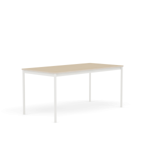 MUUTO stół BASE 160x80 fornir dębowy / sklejka / biała podstawa