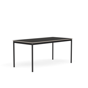 MUUTO stół BASE 160x80 czarne linoleum / sklejka / czarna podstawa
