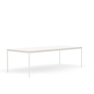 MUUTO stół BASE 250x110 biały laminat / sklejka / biała podstawa