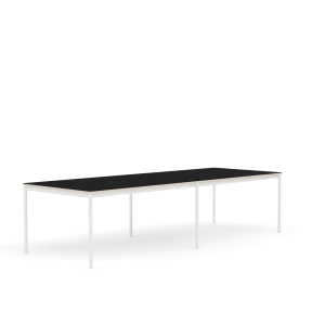 MUUTO stół BASE 300x110 czarny laminat / sklejka / biała podstawa
