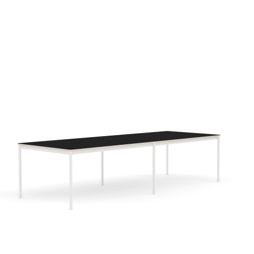 MUUTO stół BASE 300x110 czarny laminat / sklejka / biała podstawa