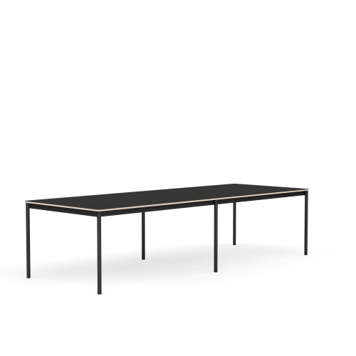 MUUTO stół BASE 300x110 czarny nanolaminat / sklejka / czarna podstawa