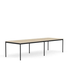MUUTO stół BASE 300x110 fornir dębowy / sklejka / czarna podstawa