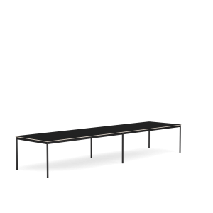 MUUTO stół BASE 440x110 czarny laminat / sklejka / czarna podstawa