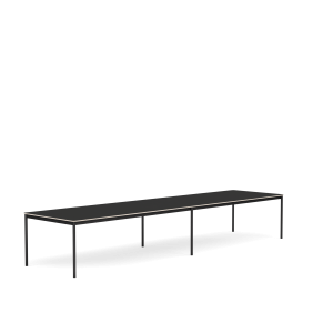 MUUTO stół BASE 440x110 czarny nanolaminat / sklejka / czarna podstawa