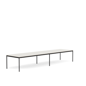 MUUTO stół BASE 440x110 biały nanolaminat / sklejka / czarna podstawa