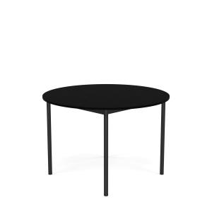 MUUTO stół okrągły BASE Ø 110cm czarny laminat / czarny ABS / czarna podstawa