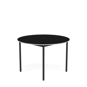 MUUTO stół okrągły BASE Ø 110cm czarny laminat / sklejka / czarna podstawa