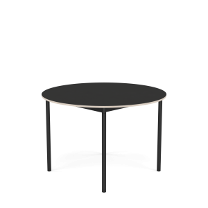 MUUTO stół okrągły BASE Ø 110cm czarny nanolaminat / sklejka / czarna podstawa