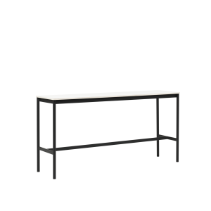 MUUTO stół barowy BASE HIGH 190x50x95h biały laminat / sklejka / czarna podstawa