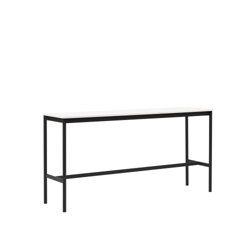 MUUTO stół barowy BASE HIGH 190x50x95h biały laminat / sklejka / czarna podstawa