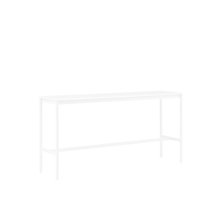 MUUTO stół barowy BASE HIGH 190x50x95h biały laminat / biały ABS / biała podstawa