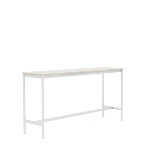 MUUTO stół barowy BASE HIGH 190x50x95h biały nanolaminat / sklejka / biała podstawa